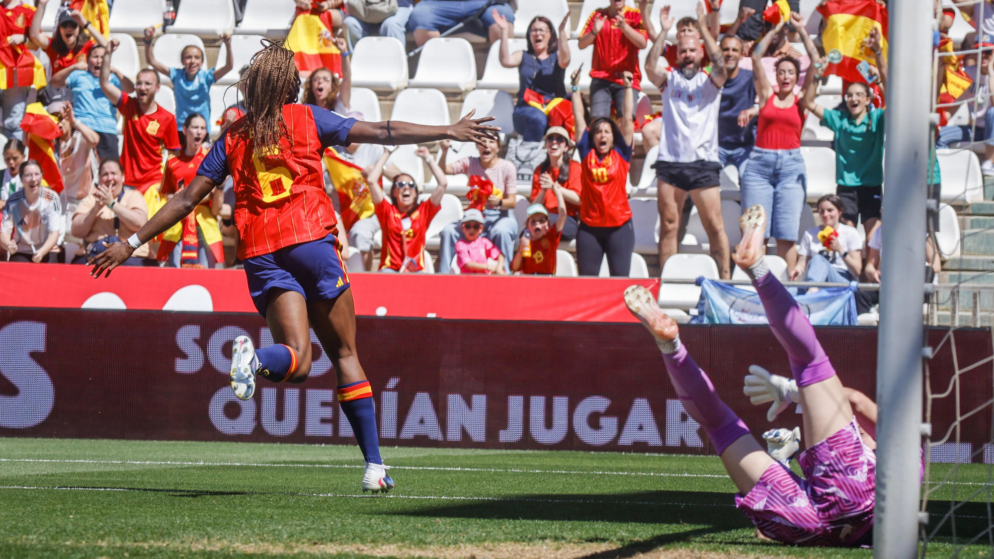 El partido de la selección femenina España - Ucrania