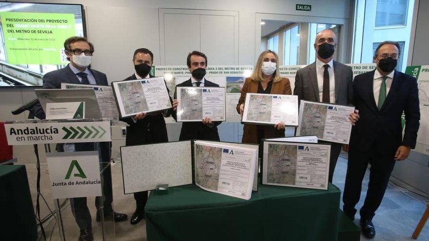 La línea 3 del metro de Sevilla llega con una factura de 1.045 millones y sin plazos ni financiación cerrados