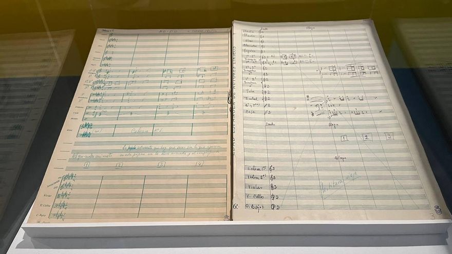 Partitura de la famosa sinfonía de NO-DO