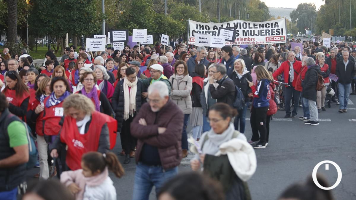 Manifestación contra la violencia machista 25N