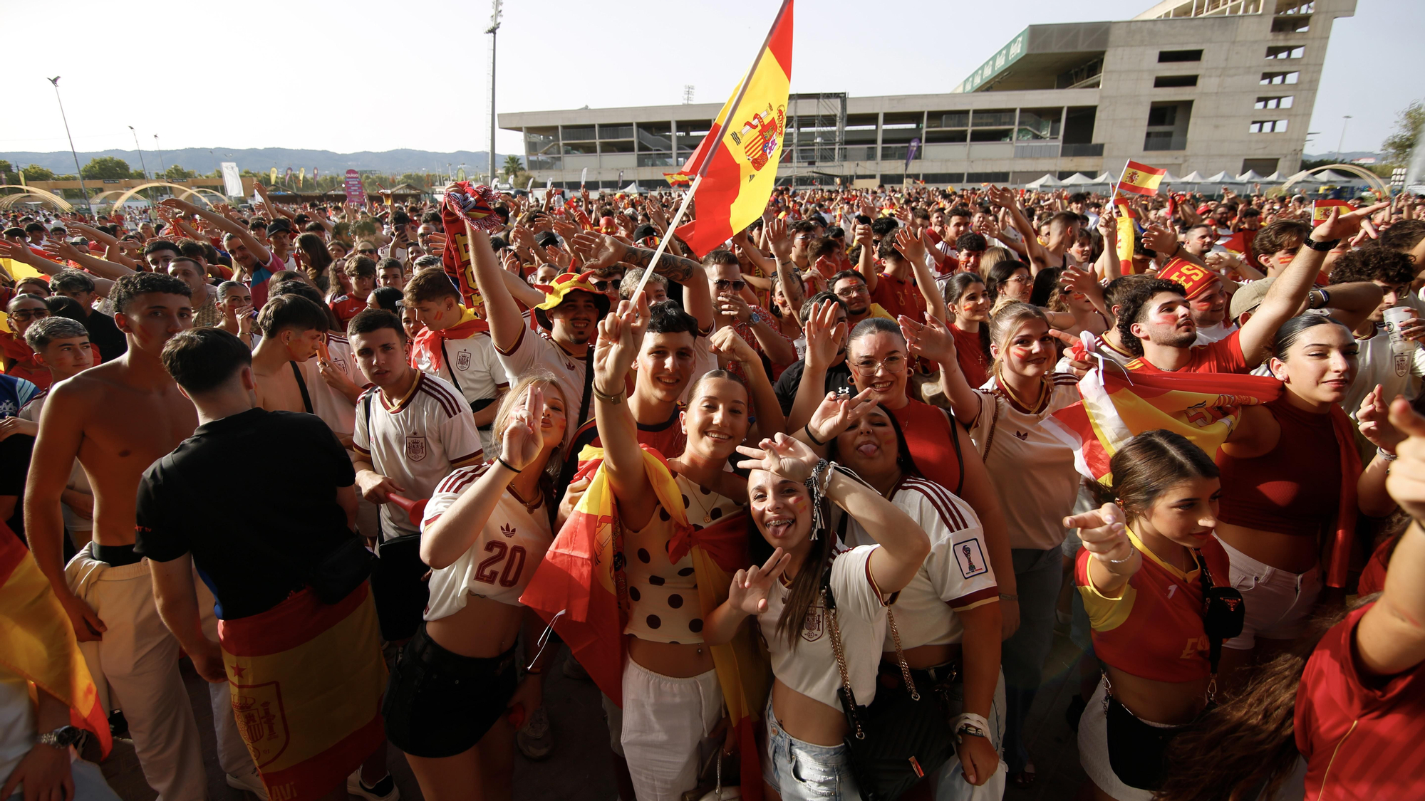 Afición de la selección española en el Córdoba Live