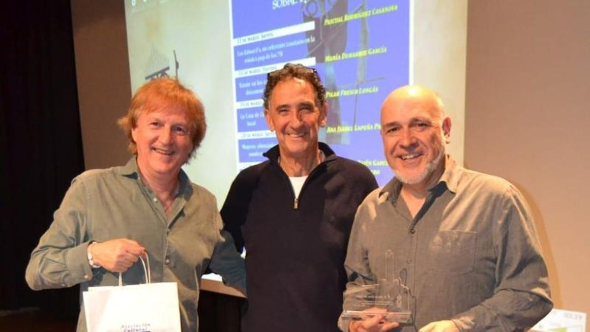 Mario Gros y Luis Miguel Bajén en la presentación del archivo digitalizado