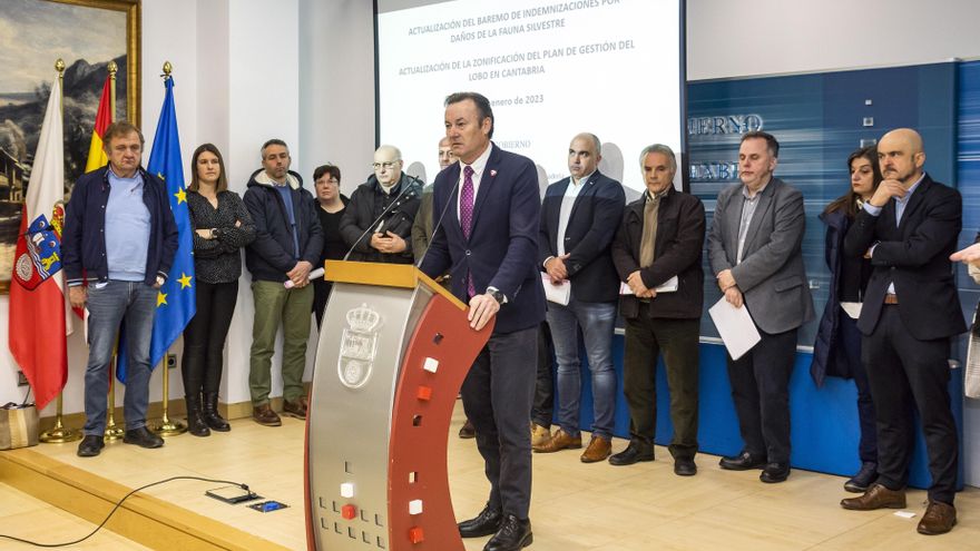 Rueda de prensa del consejero de Desarrollo Rural, Guillermo Blanco, para presentar la nueva baremación de daños de la fauna silvestre y la nueva zonificación.
