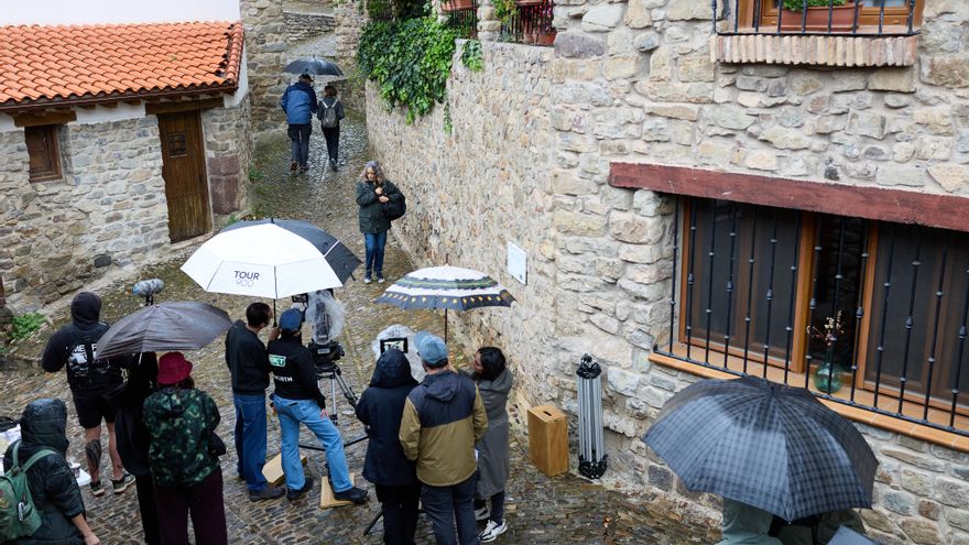 San Román de Cameros vive un fin de semana de cine con el rodaje de 'Las distancias'