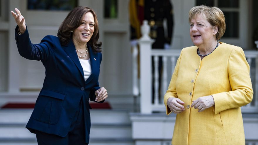 Harris y Merkel escenifican la amistad entre Alemania y EE.UU. en un desayuno