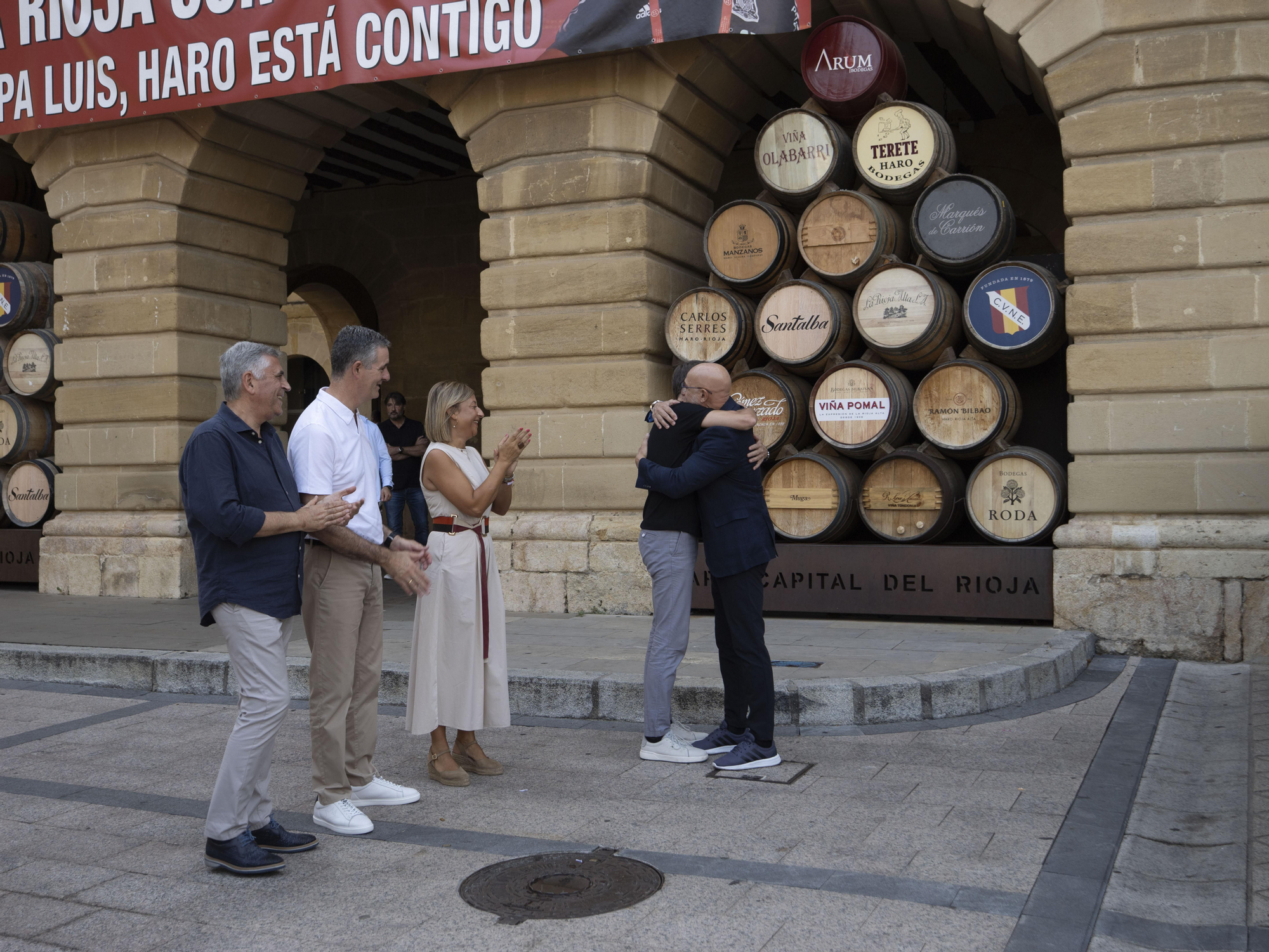 Homenaje al seleccionador Luis de la Fuente en Haro tras la victoria en el Mundial de fútbol