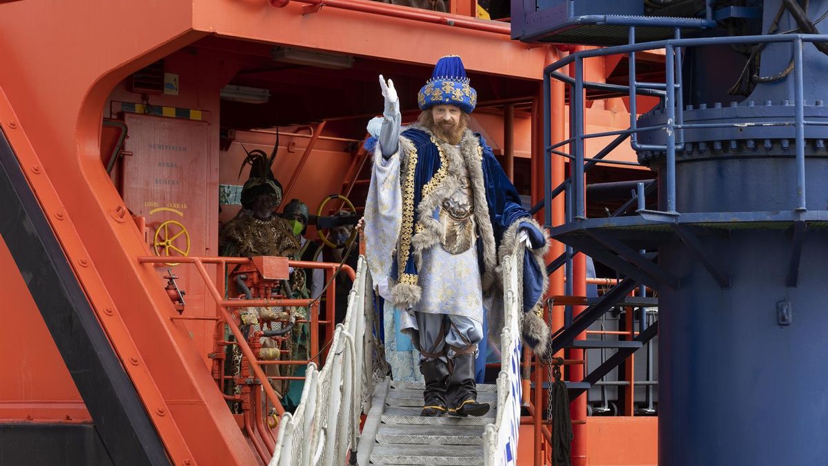 Los Reyes Magos llegan este lunes a la Base Naval de Las Palmas a bordo de tres embarcaciones