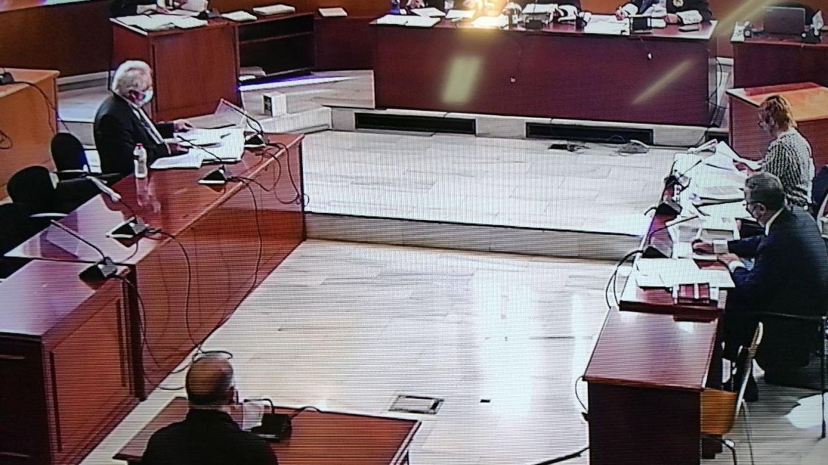 El acusado, durante su declaración ante el tribunal.