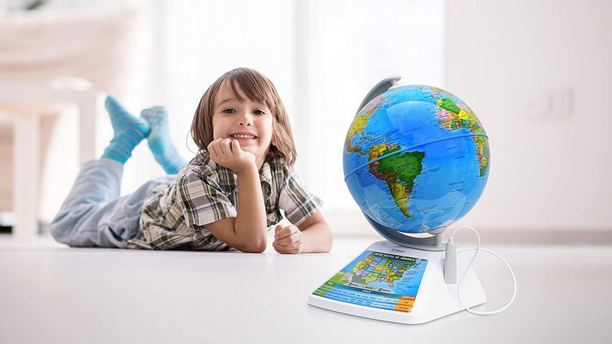 Globo terráqueo interactivo.