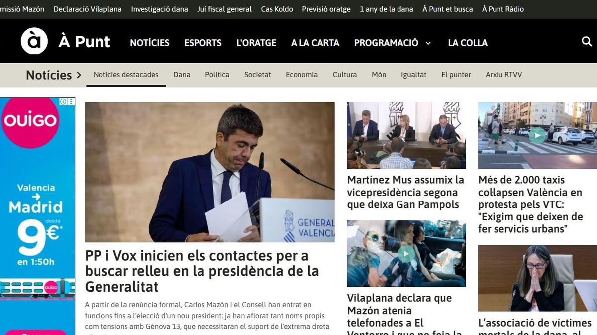 La nueva dirección de À Punt se carga el 30% de la plantilla del área digital en el último año