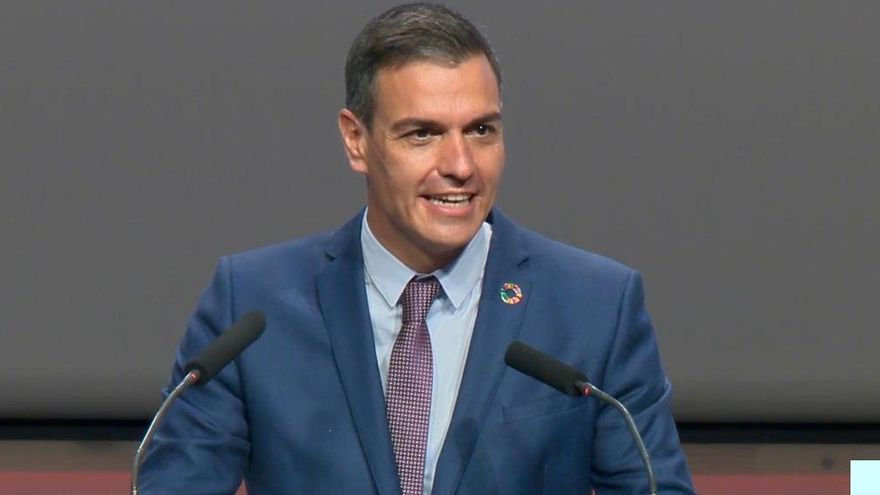 El presidente del Gobierno, Pedro Sánchez, en el Congreso de UGT en Valencia.
