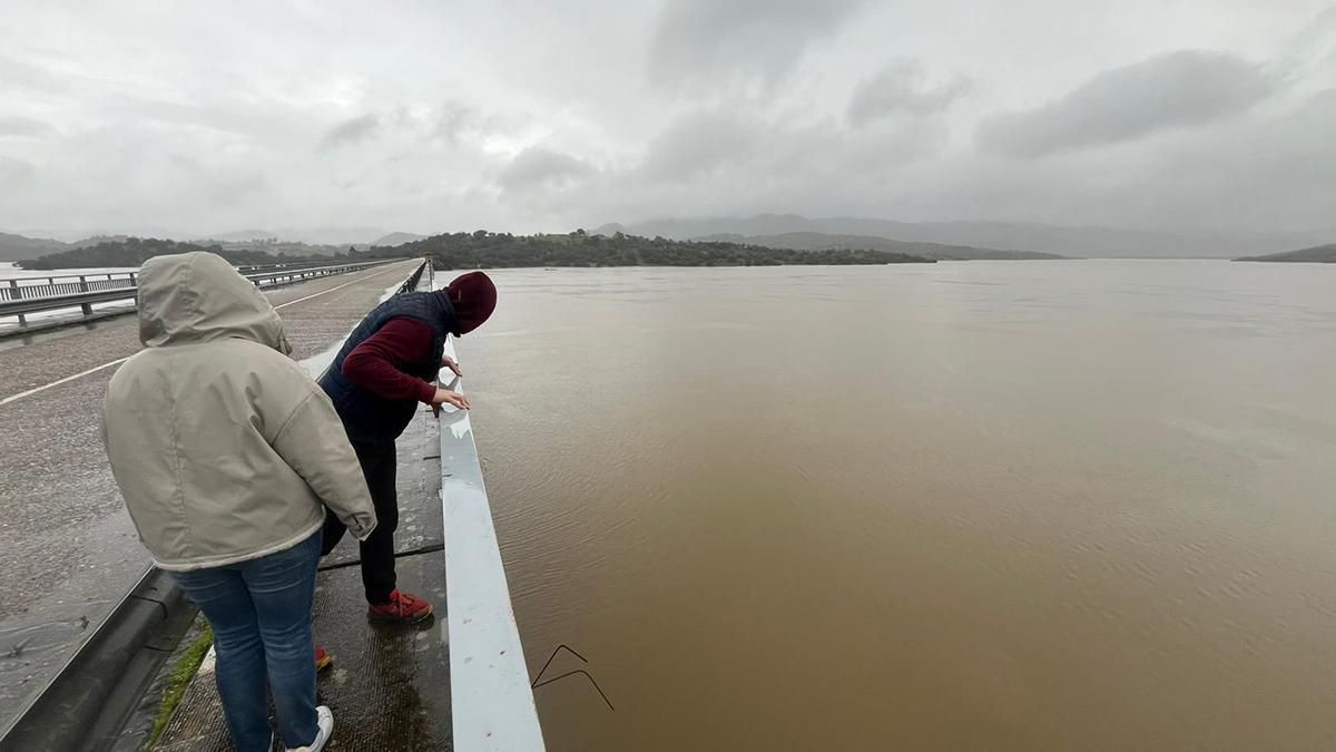 Estado del Embalse de San Rafael de Navallana tras las lluvias