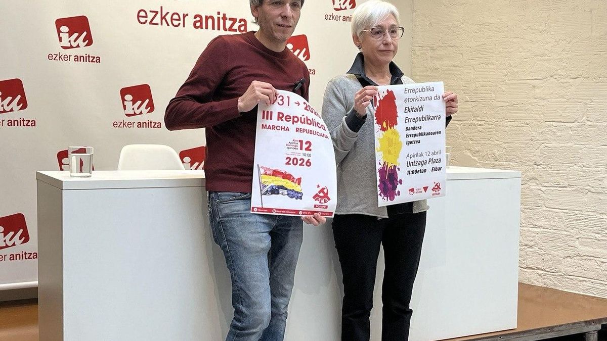 El PCE e IU izarán la bandera republicana en Eibar en vísperas del 14 de abril y cargan contra la monarquía "corrupta"