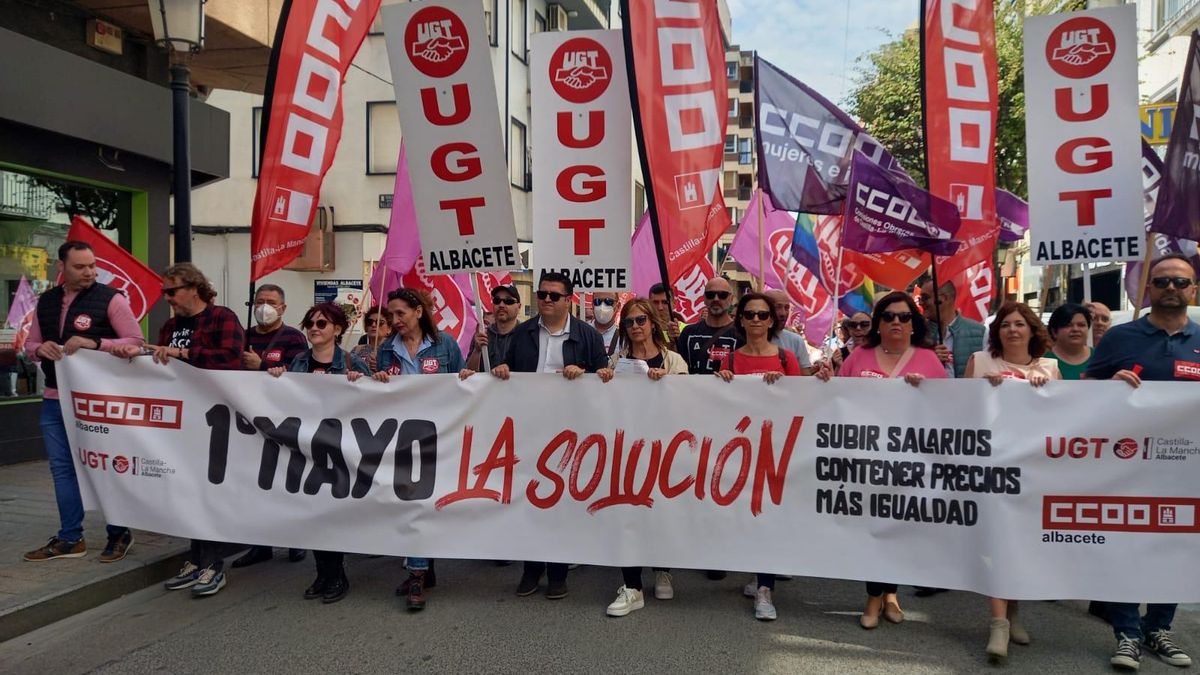 Castilla-La Mancha vuelve a las calles en el 1º de Mayo para clamar por mejores salarios y más igualdad