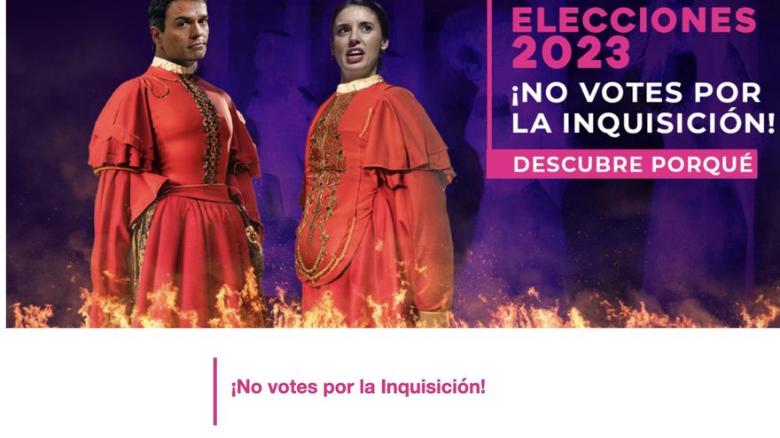 Una web de prostitución llama a sus clientes a votar contra la izquierda por restringir su publicidad
