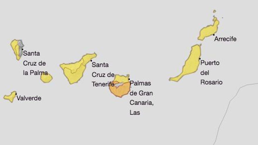 Aemet pone a Gran Canaria en aviso naranja por calor, la primera vez que ocurre en España en un mes de octubre