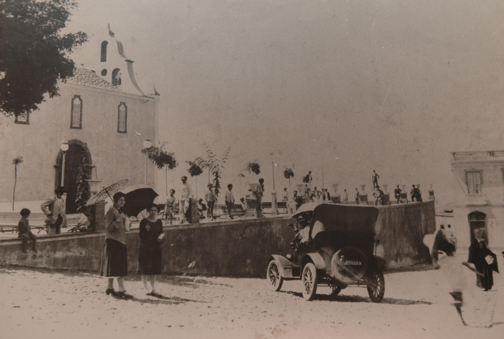 Plaza de Tazacorte, años 20. Foto: Archivo de MVH