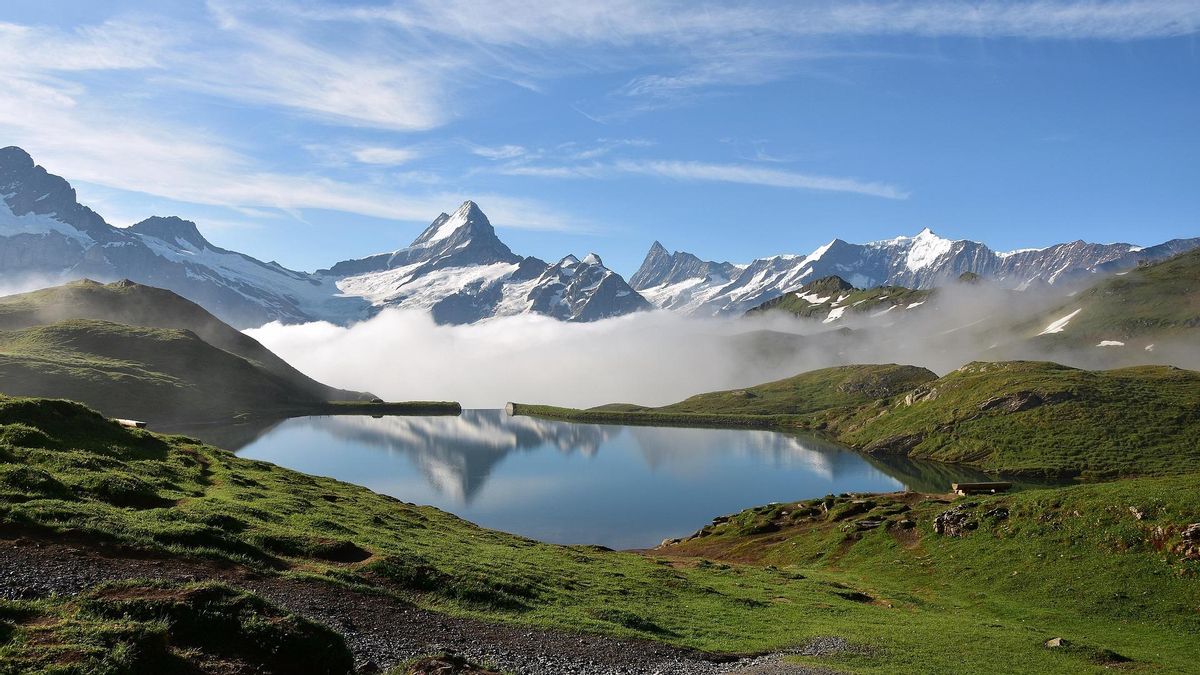 El lago Bachalpsee, en Suiza.