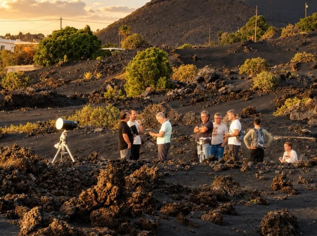AstroFest lleva la observación del Sol y las estrellas a Caños de Fuego. AGRUPACIÓN ASTRONÓMICA PALMERA