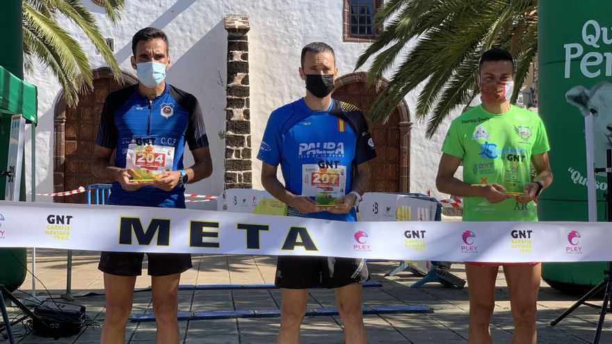 Podio masculino de 10 Km.