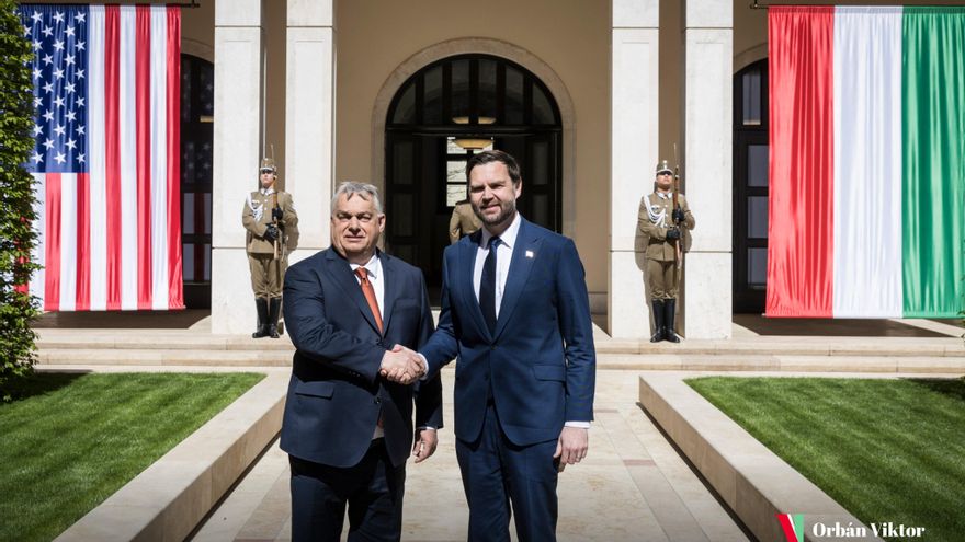 El vicepresidente de EEUU acude en apoyo de Orbán en la última injerencia de Trump en las elecciones de Hungría