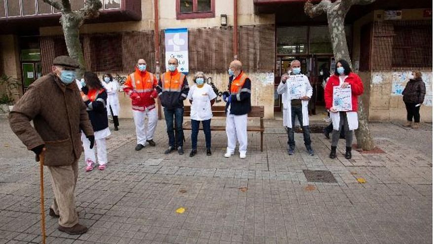Protesta sanitaria en Ponferrada. / César Sánchez / ICAL