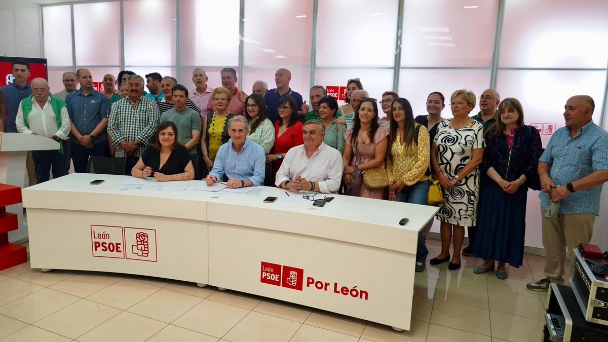 Un momento de la Asamblea Local del PSOE de León.
