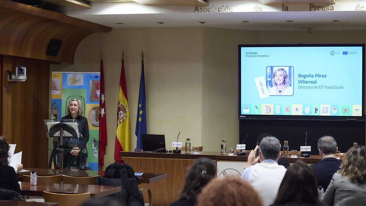 Begoña Pérez Villarreal, Directora de EIT Food en el Sur de Europa, durante los  EIT Food Journalism Awards