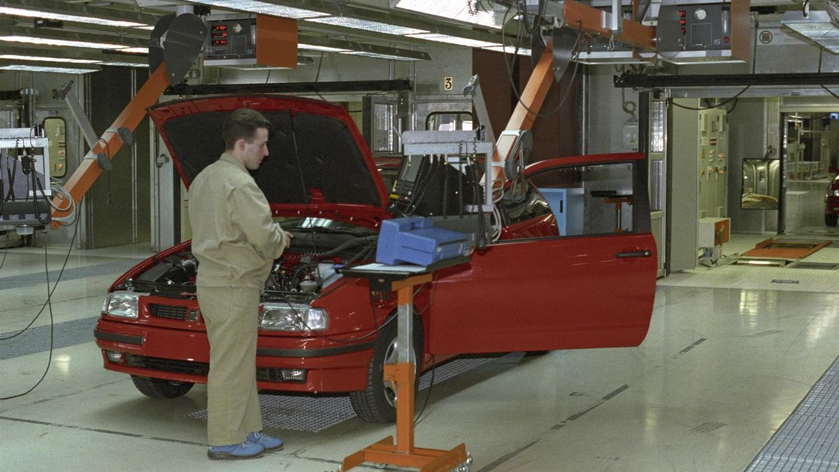 Producción del Seat Ibiza en 1993