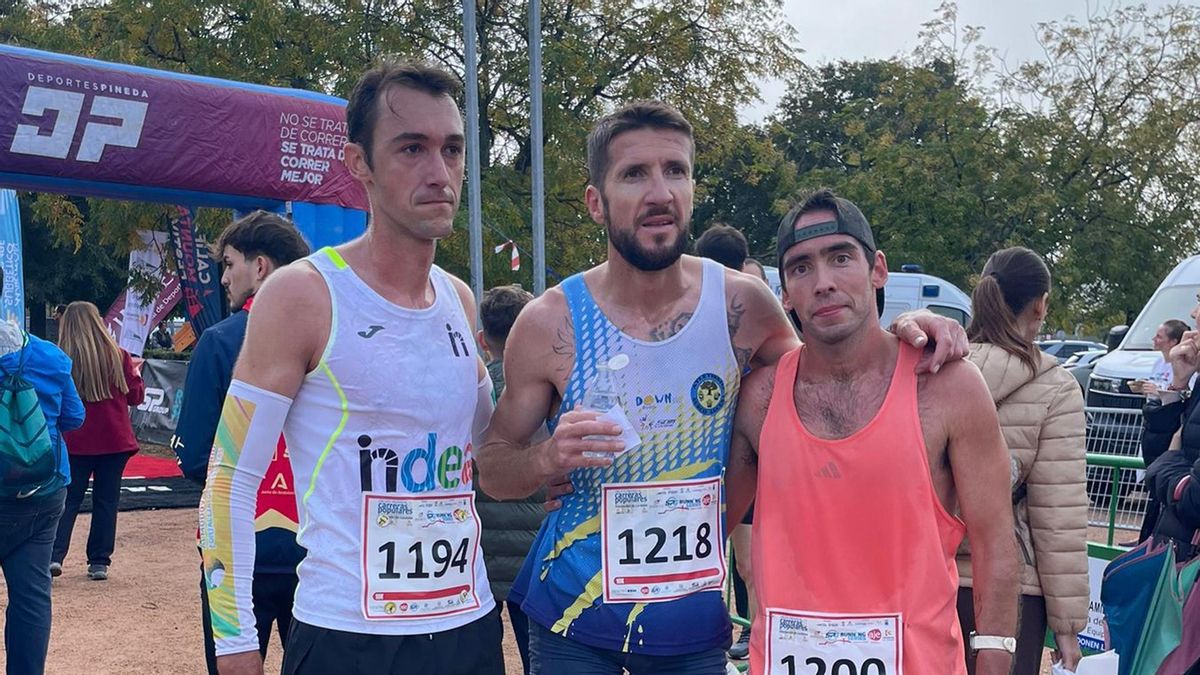Podio masculino de la SP Running Series
