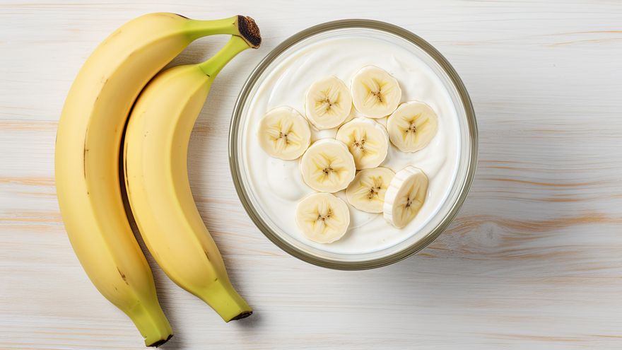 Así de fácil: plátano, avena y yogur