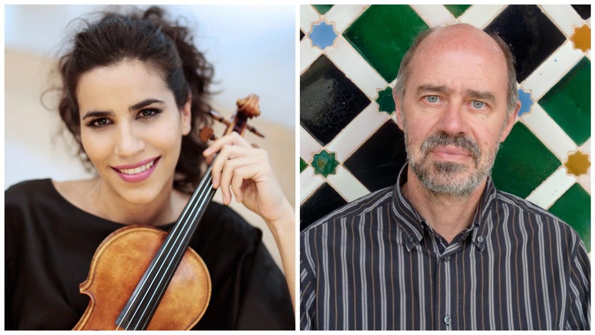 La violinista Ana María Valderrama y el pianista Sebastián Mariné.