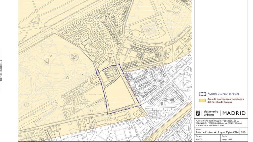 Planeamiento del Ayuntamiento que incluye el área de protección arqueológica