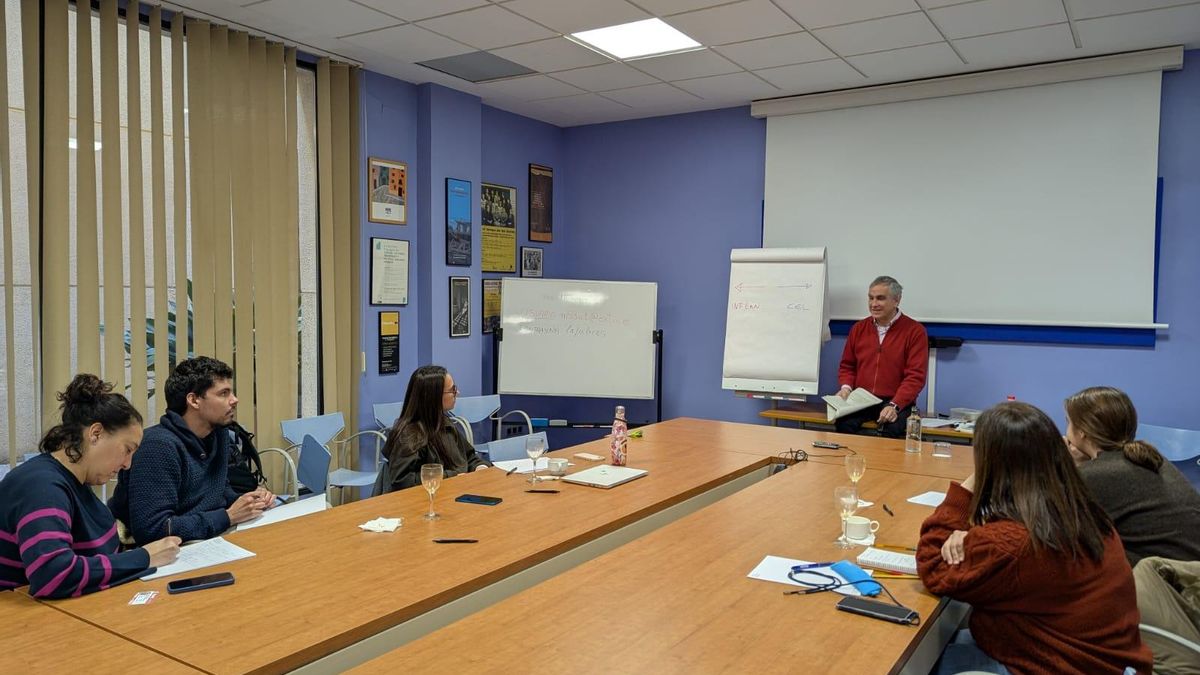 Una de les formacions impartides per Carles Porcel en la Unió de Periodistes