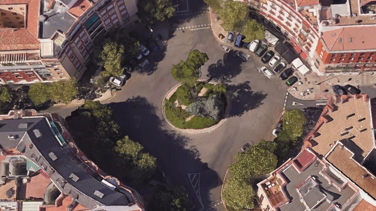Vista actual de la glorieta Álvarez de Castro