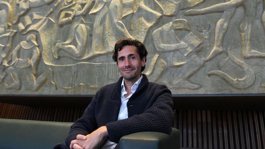 El actor argentino Juan Diego Botto posa durante una entrevista con EFE, el 6 de junio de 2023, en Buenos Aires (Argentina). EFE/Enrique García Medina