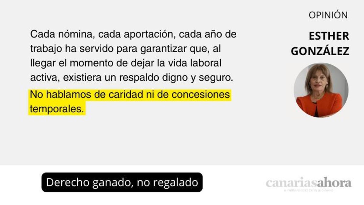 Derecho ganado, no regalado