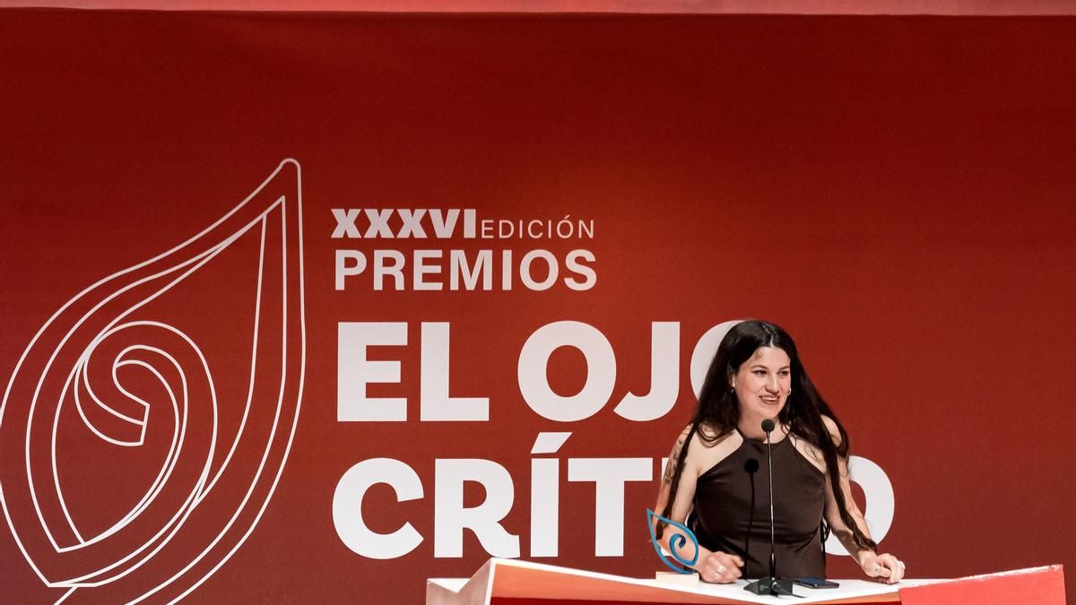 La dibujante de cómics Irene Márquez durante la ceremonia de entrega de los XXXVI Premios ‘El Ojo Crítico’ de RNE, a 14 de mayo de 2026, en Madrid (España).