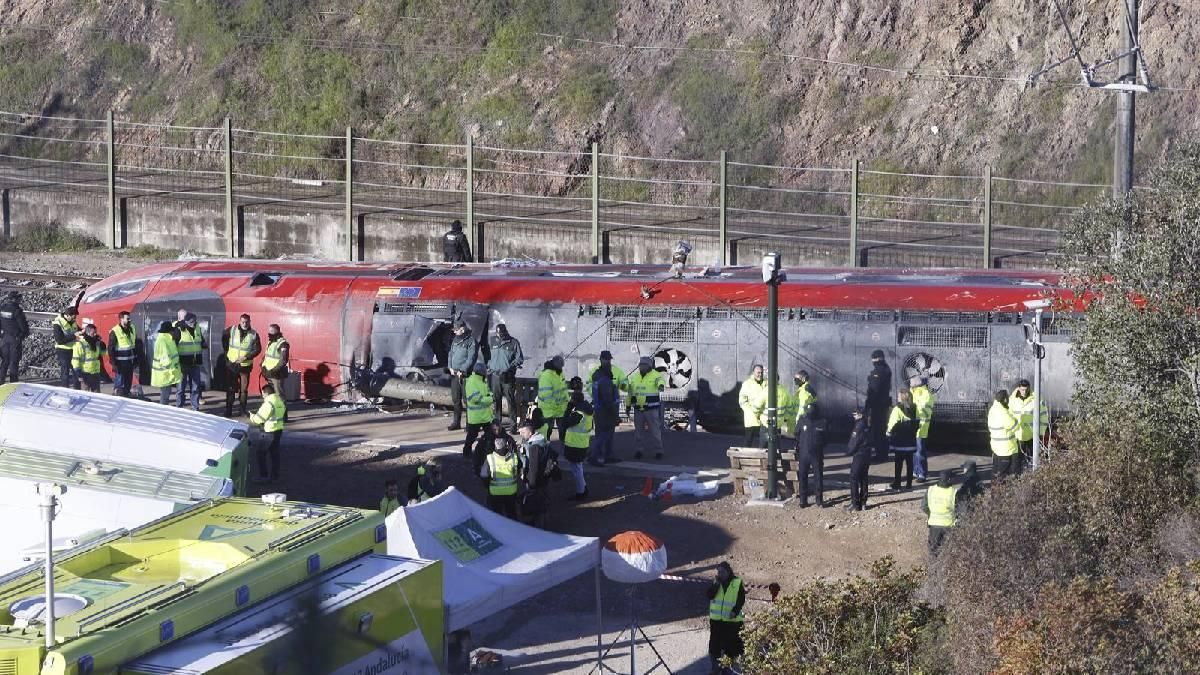 Las imágenes del accidente ferroviario de Adamuz