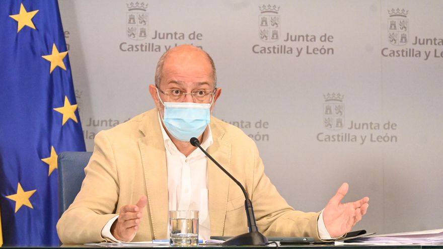 El vicepresidente de la Junta de Castilla y León, Francisco Igea, en rueda de prensa.