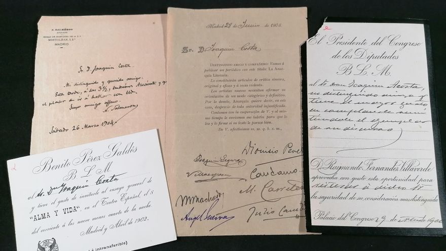 Documentos del archivo de Joaquín Costa