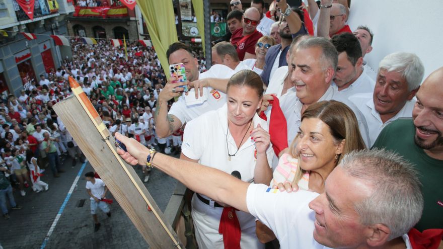 Chupinazo de las fiestas de la Virgen Niña