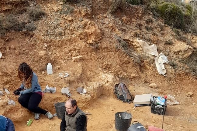 Miembros de la campaña de excavación