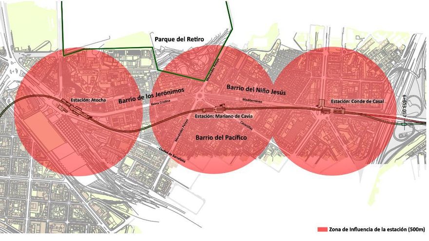 El PSOE propone a Ayuso construir una nueva estación de la línea 11 de Metro junto al Retiro