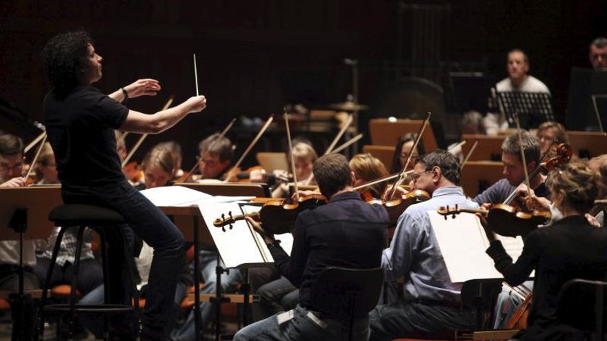 Vista de la Orquesta Filarmónica de Los Ángeles.