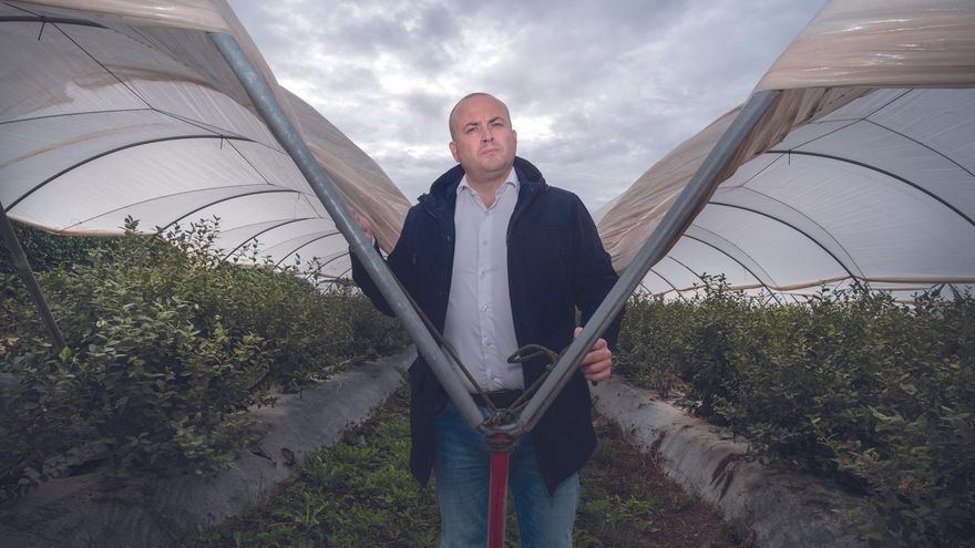 Julio Díaz, portavoz de la Plataforma en defensa de los regadíos del condado de Huelva