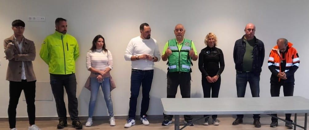 En la imagen, clausura del curso de la Unidad Canina de Rescate Goser La Palma.