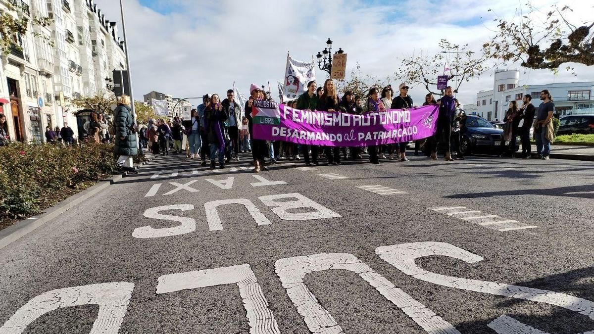 Manifestación del 25N en Santander.