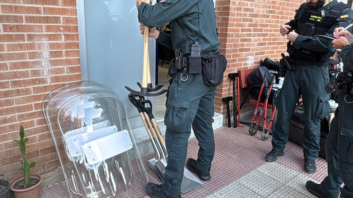 Material de la Guardia Civil para trabajar en las zonas afectadas por la DANA