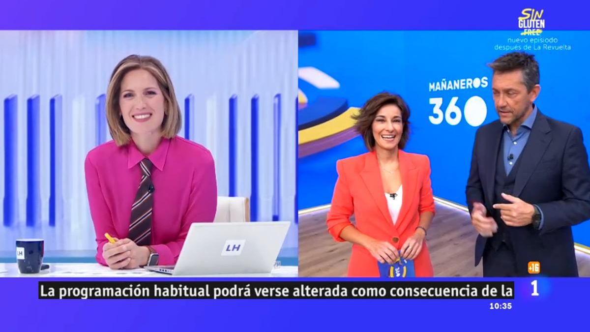 'La hora de La 1' y 'Mañaneros 360' con Silvia Intxaurrondo, Adela González y Javier Ruiz